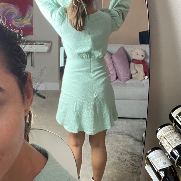 Flynn Skye Seafoam Gauze Dress - Picture 3 of 5